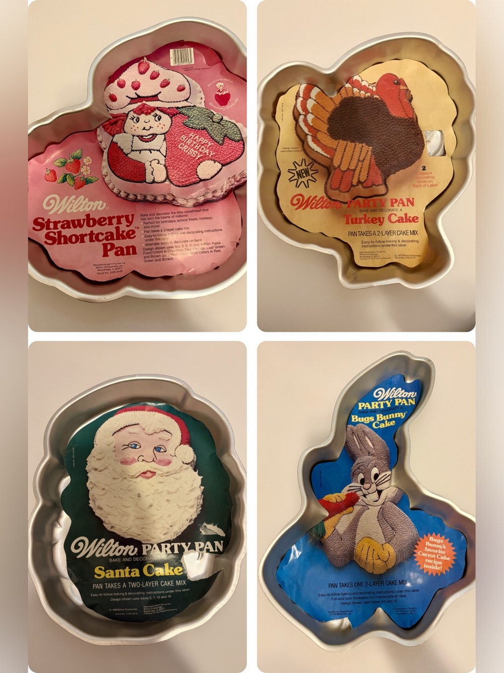 Wilton 70’s & 80’s cake pan bundle